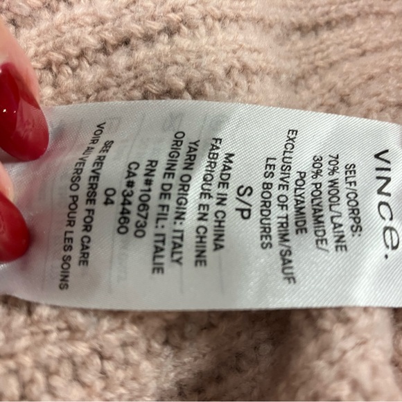 Vince pullover asymmetrical, light pink, SP - Picture 4 of 5